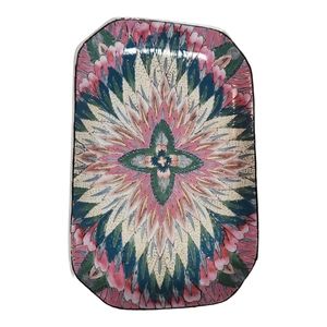 Vintage Dynasty by Hey Gill Peacock Feather Dish‎